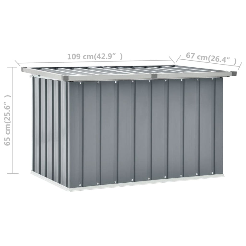 Patio Storage Box Gray 42.9"x26.4"x25.6"