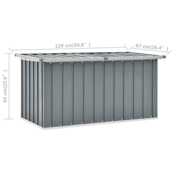 Patio Storage Box Gray 50.8"x26.4"x25.6"