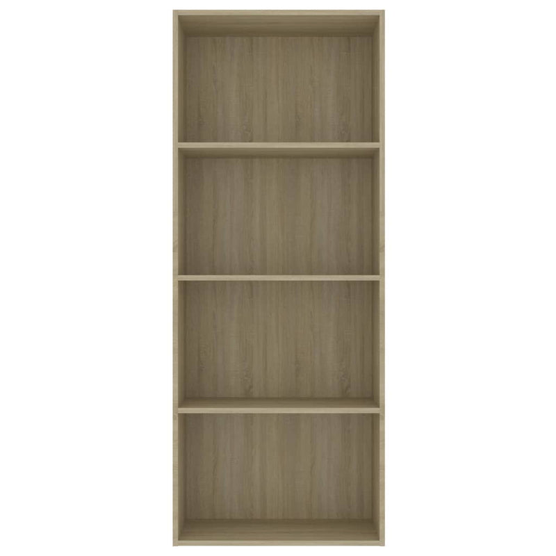 4-Tier Book Cabinet Sonoma Oak 23.6"x11.8"x59.6" Chipboard