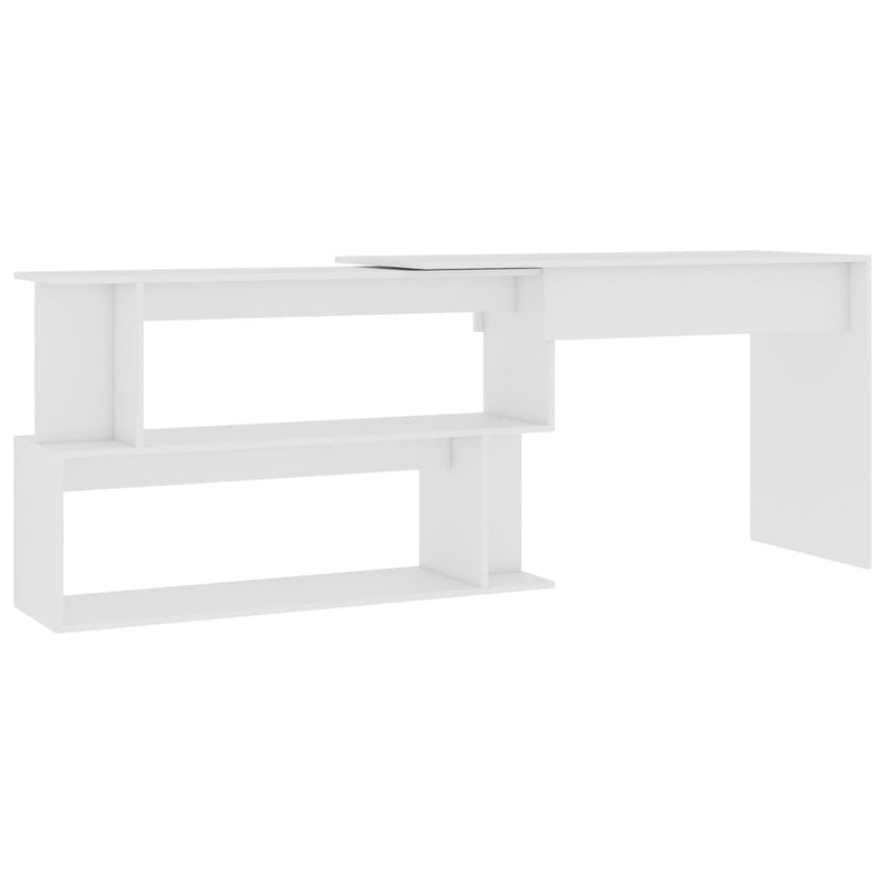 Corner Desk White 47.2"x19.7"x29.9" Chipboard