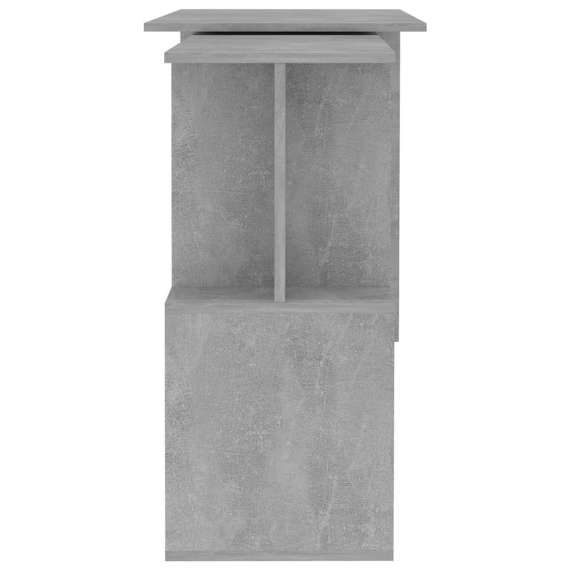 Corner Desk Concrete Gray 47.2"x19.7"x29.9" Chipboard