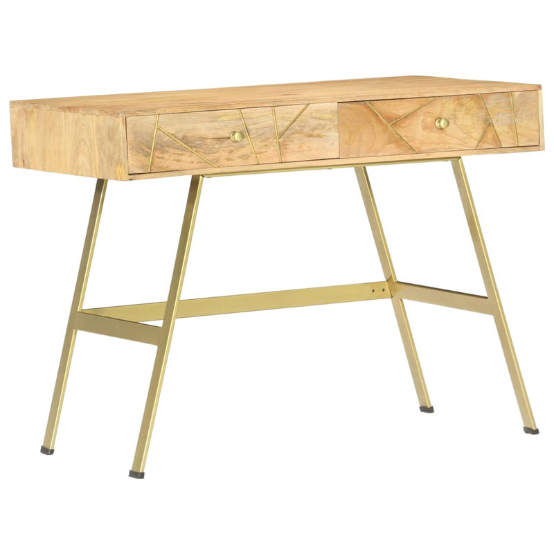 Writing Desk with Drawers 39.4"x21.7"x29.5" Solid Mango Wood