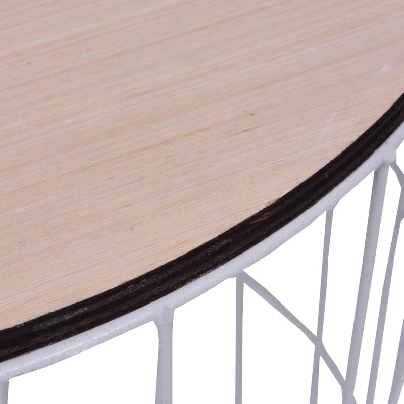 Coffee Table White Ã˜ 15.6"