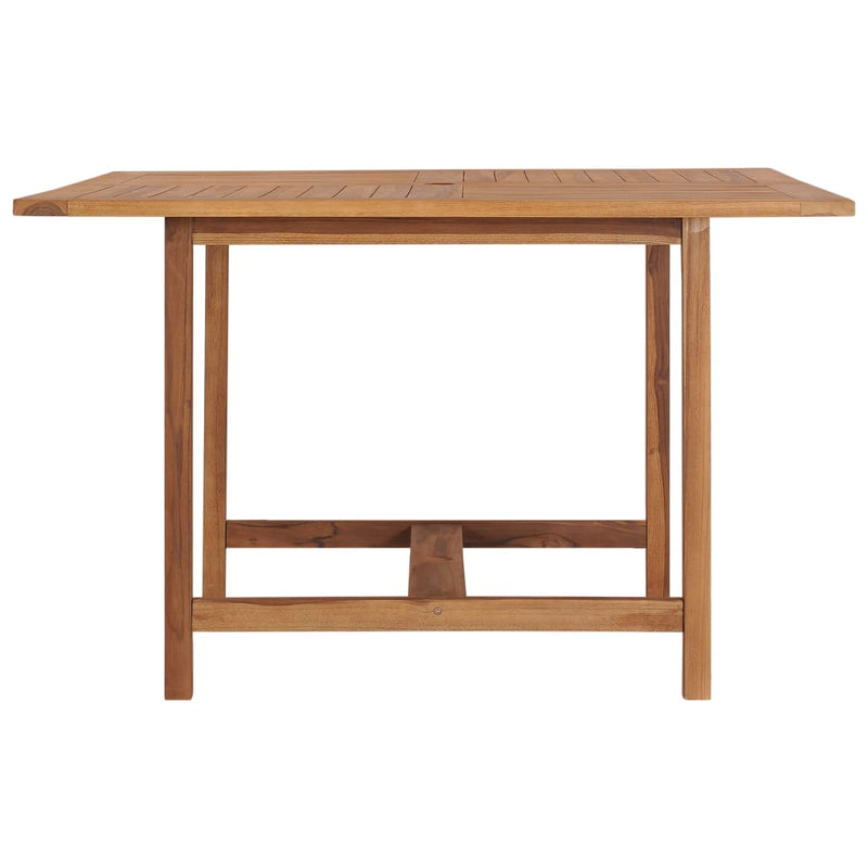 Garden Table 120x120x75 cm Solid Teak Wood