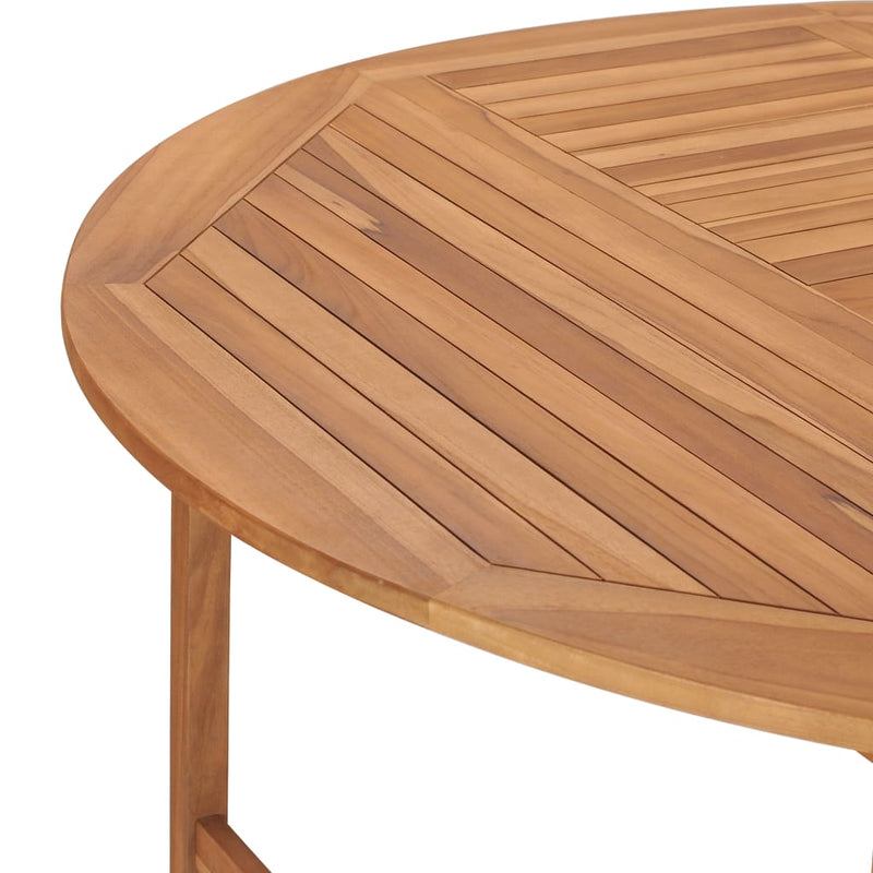 Patio Table 59.1"x29.9" Solid Teak Wood