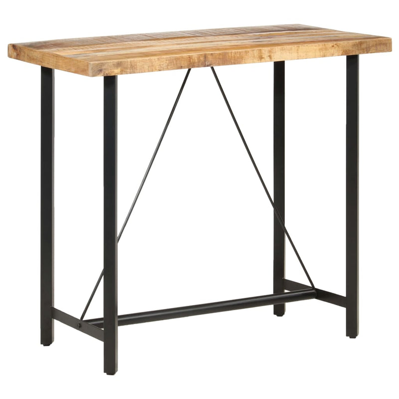 Bar Table 47.2"x22.8"x42.1" Rough Mango Wood
