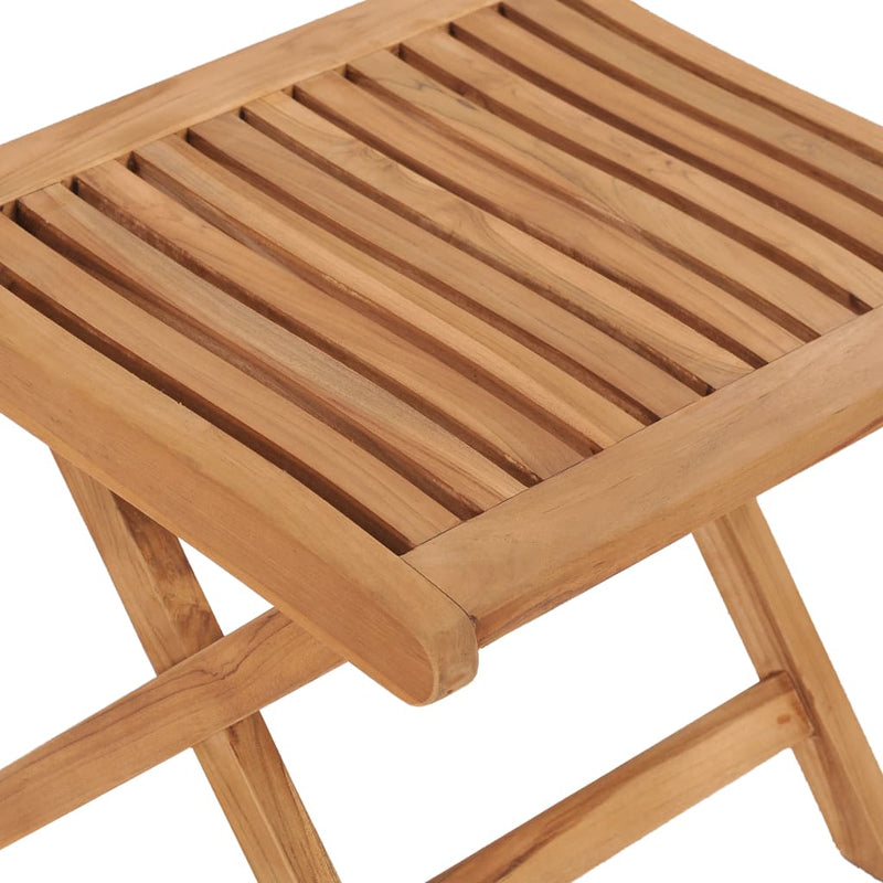 Folding Footrest 18.3"x19.3"x16.3" Solid Teak Wood