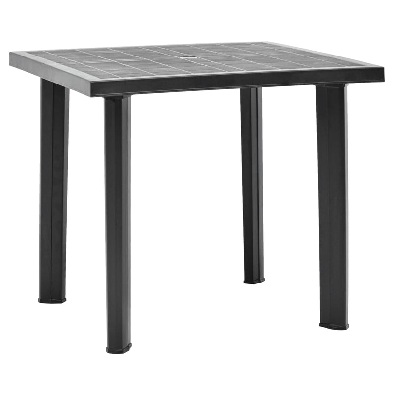 Patio Table Anthracite 31.5"x29.5"x28.3" Plastic