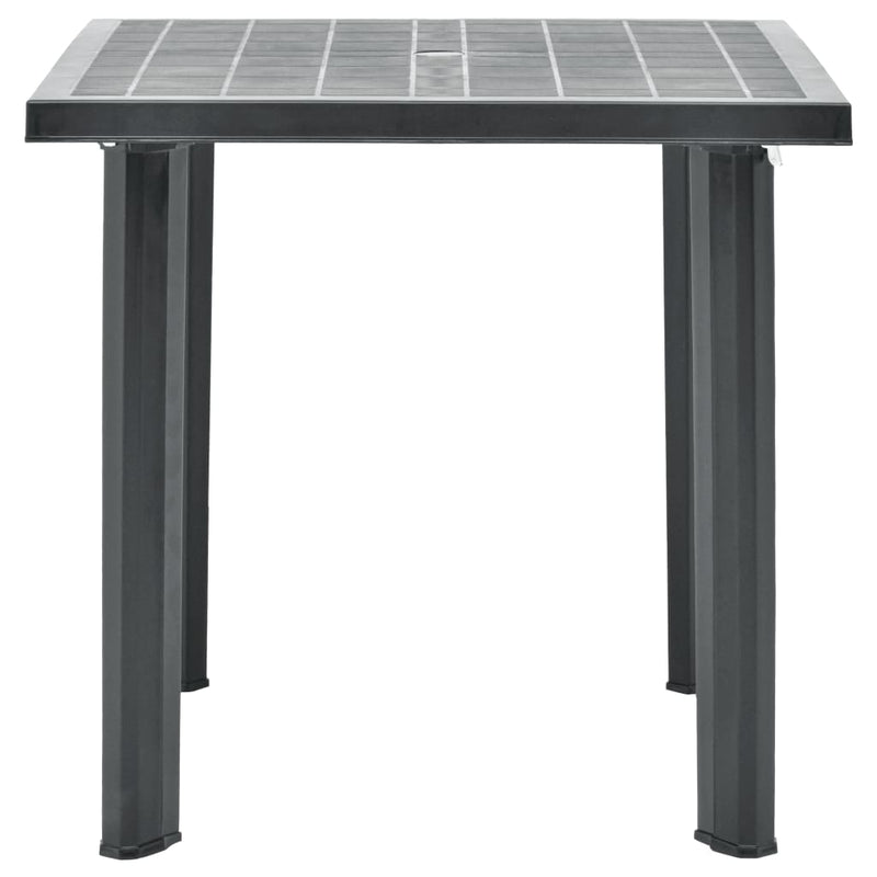 Patio Table Anthracite 31.5"x29.5"x28.3" Plastic