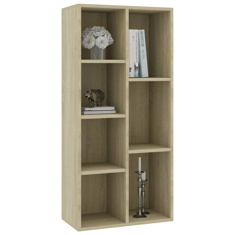 Book Cabinet Sonoma Oak 19.7"x9.8"x41.7" Chipboard