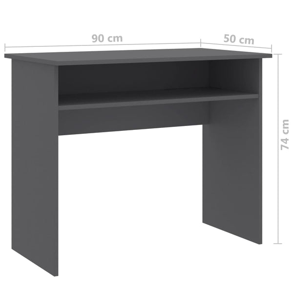 Desk Gray 35.4"x19.6"x29.1"Chipboard