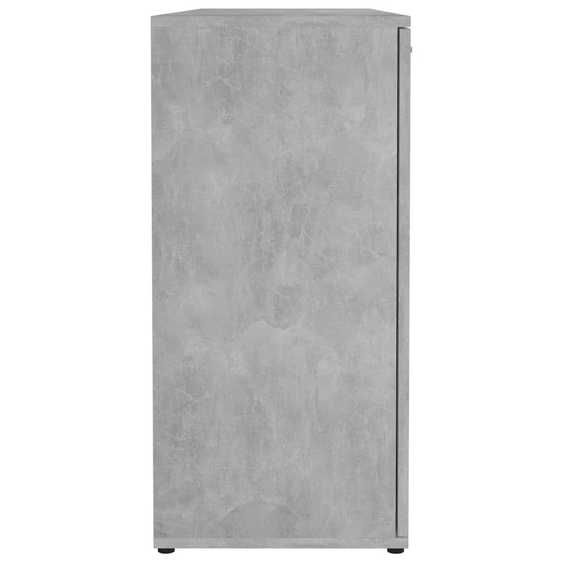 Sideboard Concrete Gray 47.2"x14"x29.5" Chipboard
