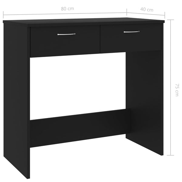 Desk Black 31.5"x15.7"x29.5" Chipboard