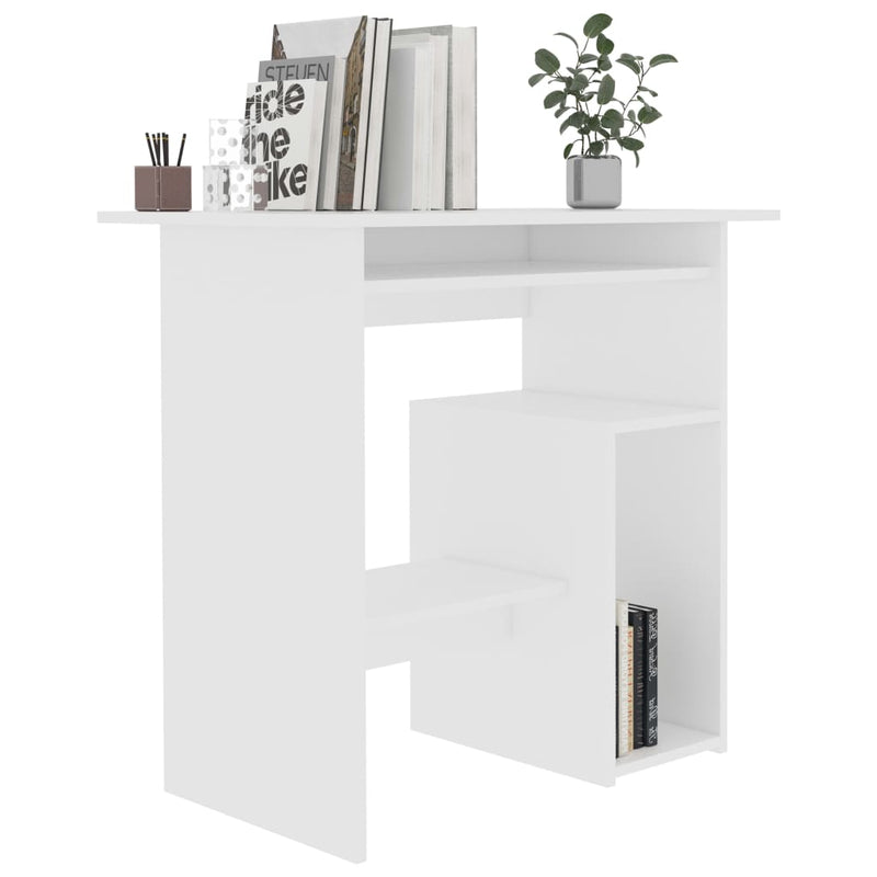 Desk White 31.5"x17.7"x29.1" Chipboard
