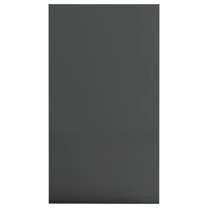 Book Cabinet/Sideboard High Gloss Gray 19.7"x9.8"x31.5" Chipboard