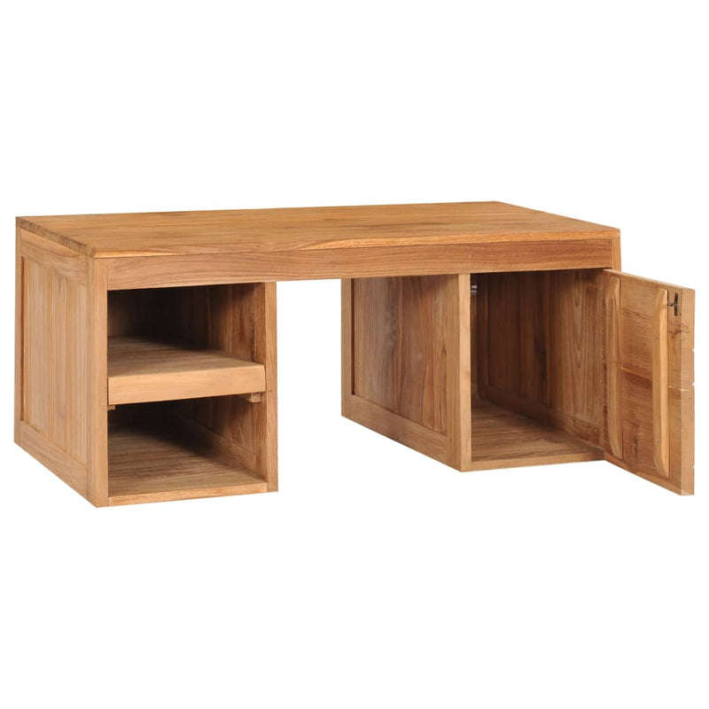 Coffee Table 35.4"x19.7"x15.7" Solid Teak Wood