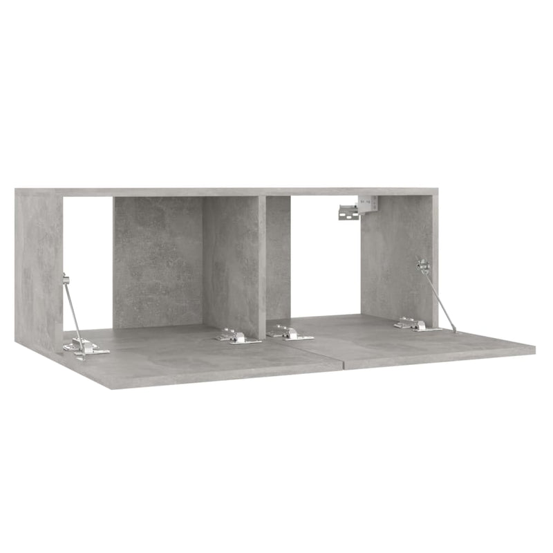 TV Cabinet Concrete Gray 31.5"xx11.8"x11.8" Chipboard