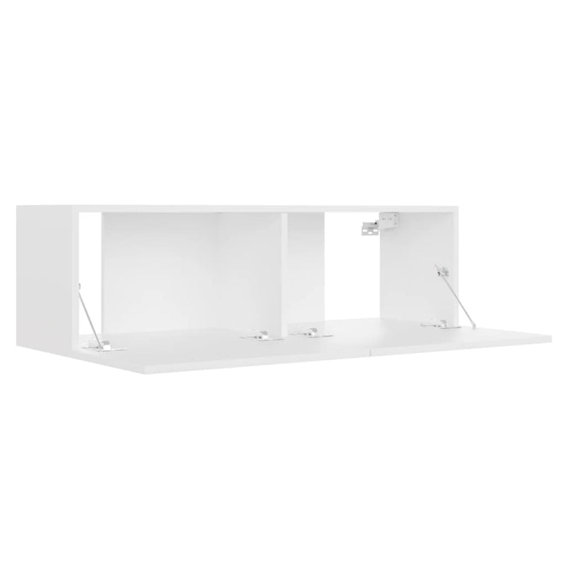 TV Cabinet White 39.4"x11.8"x11.8" Chipboard