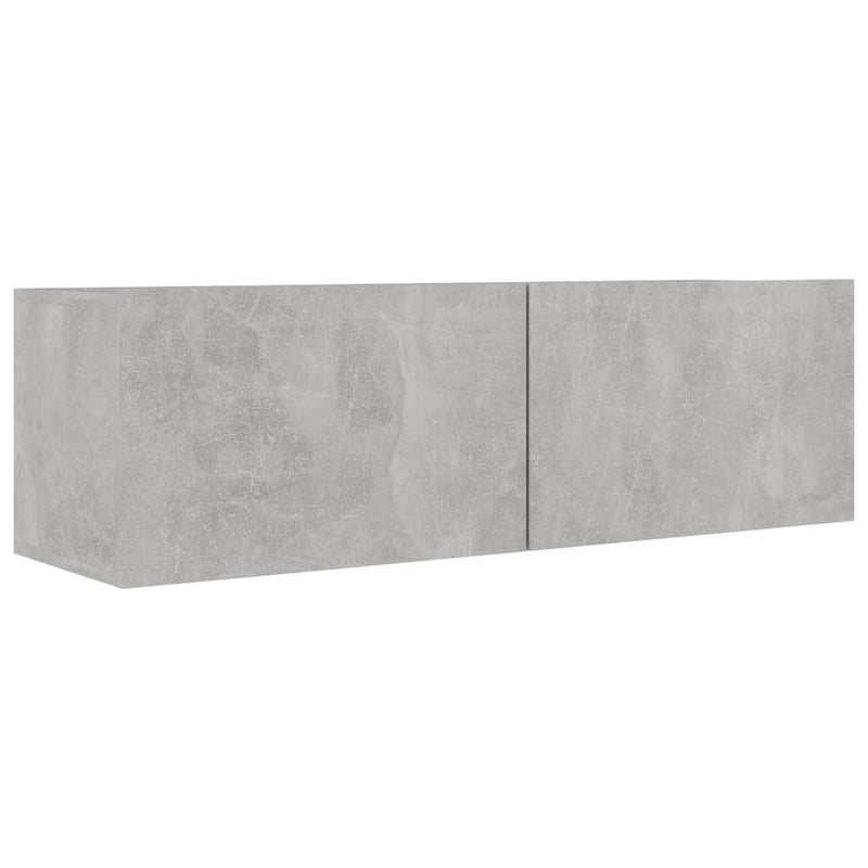 TV Cabinet Concrete Gray 39.4"x11.8"x11.8" Chipboard