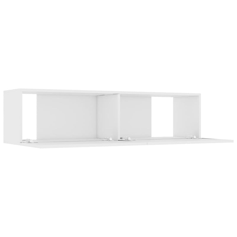 TV Cabinet White 47.2"x11.8"x11.8" Chipboard