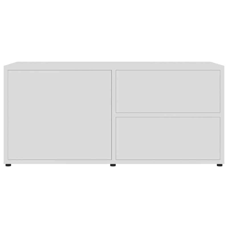 TV Cabinet White 31.5"x13.4"x14.1" Chipboard