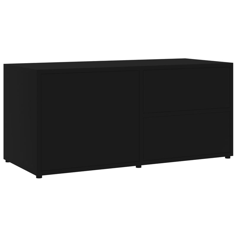 TV Cabinet Black 31.5"x13.4"x14.1" Chipboard