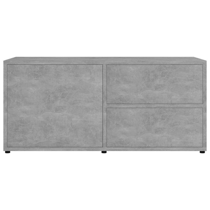 TV Cabinet Concrete Gray 31.5"x13.4"x14.1" Chipboard