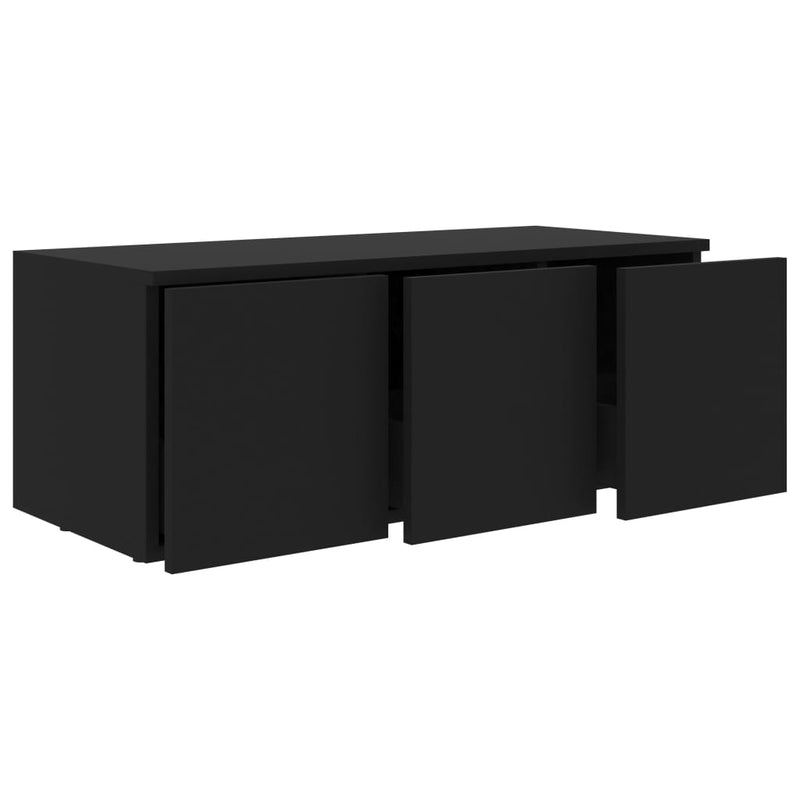 TV Cabinet Black 31.5"x13.4"x11.8" Chipboard