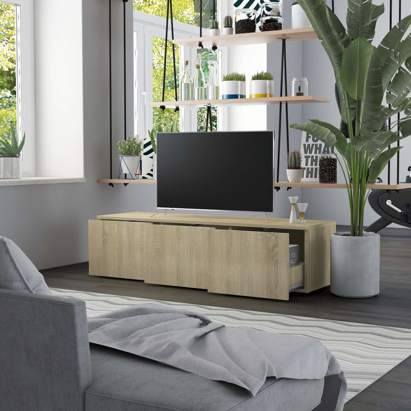 TV Cabinet Sonoma Oak 47.2"x13.4"x11.8" Chipboard