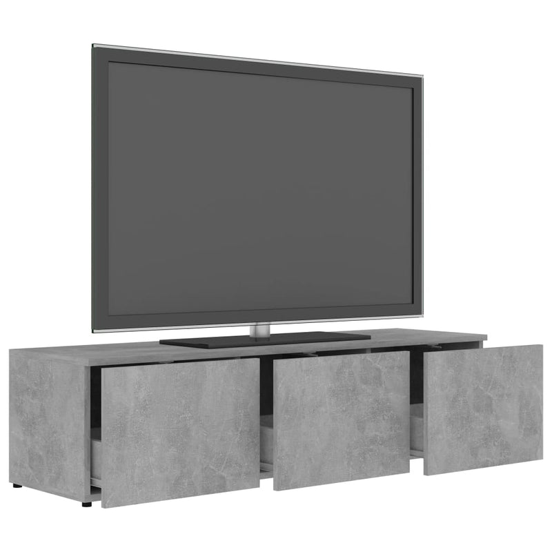 TV Cabinet Concrete Gray 47.2"x13.4"x11.8" Chipboard