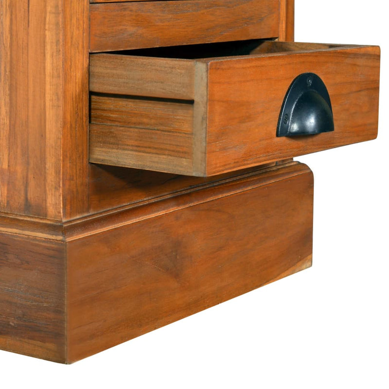 5-Drawer Cabinet 13.8"x11.8"x23.6" Solid Teak Wood