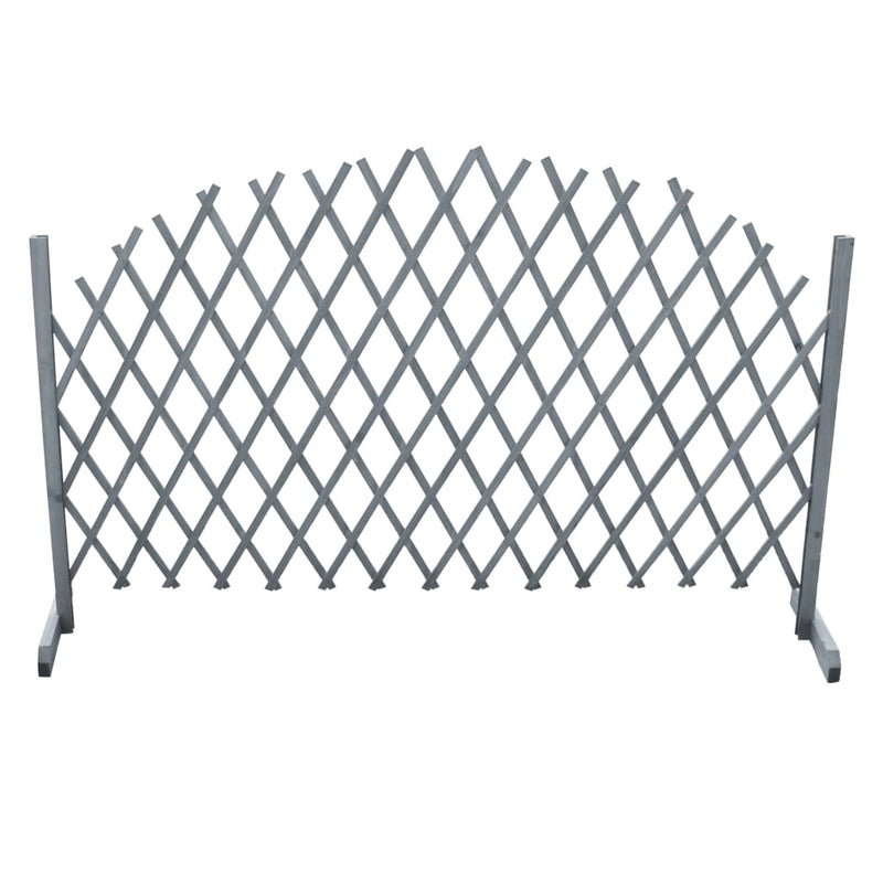 Trellis Fence Solid Firwood 5.9'x3.3' Gray