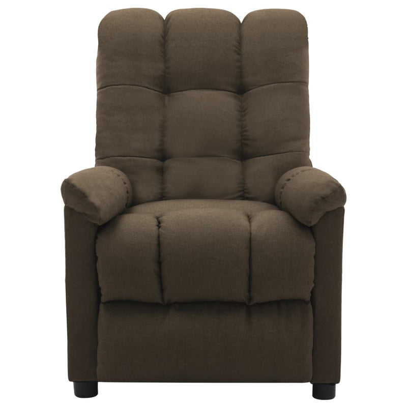 Recliner Brown Fabric
