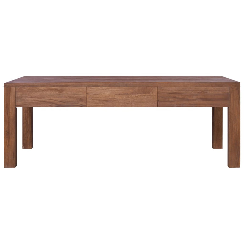 Coffee Table 43.3"x23.6"x15.7" Solid Teak Wood
