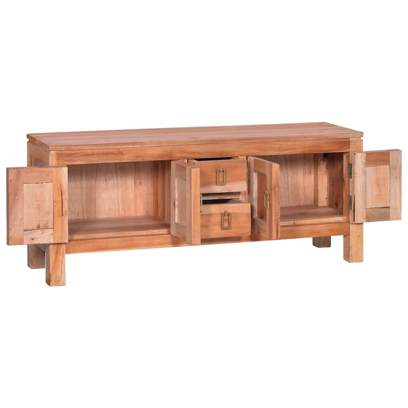 TV Cabinet 43.3"x11.8"x17.7" Solid Mahogany Wood