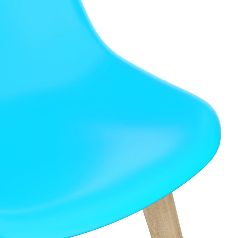 Dining Chairs 2 pcs Blue Plastic
