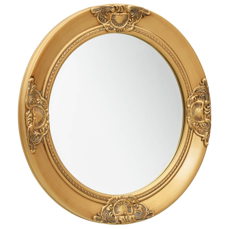 Wall Mirror Baroque Style 19.7" Gold