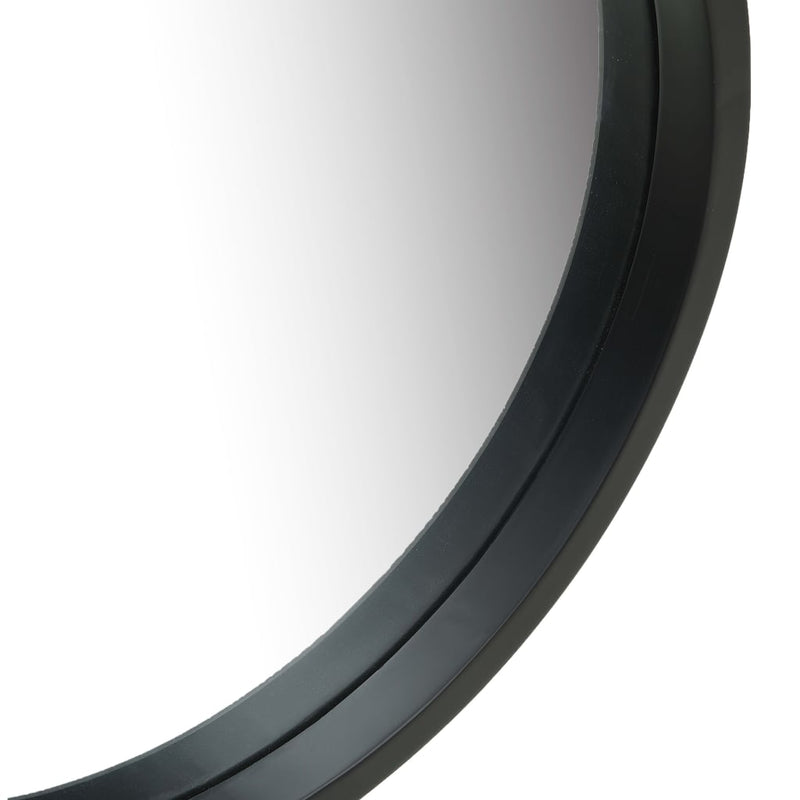 Wall Mirror with Strap 15.7" Black