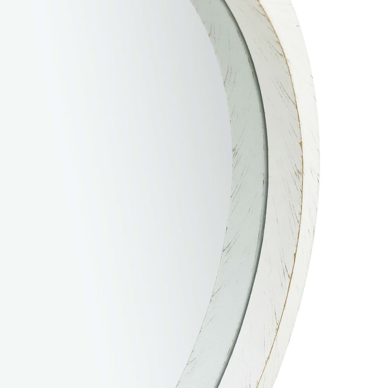 Wall Mirror with Strap 16.7" White