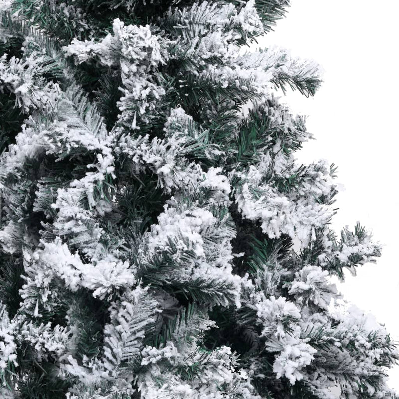 Artificial Christmas Tree with Flocked Snow Green 94.5" PVC
