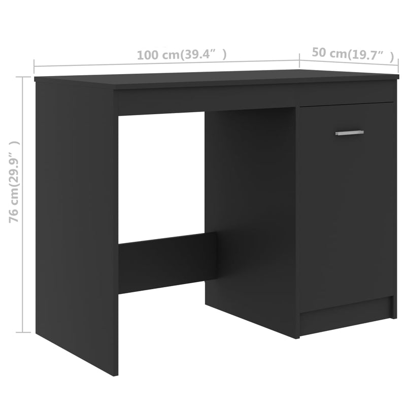 Desk Gray 55.1"x19.7"x29.9" Chipboard