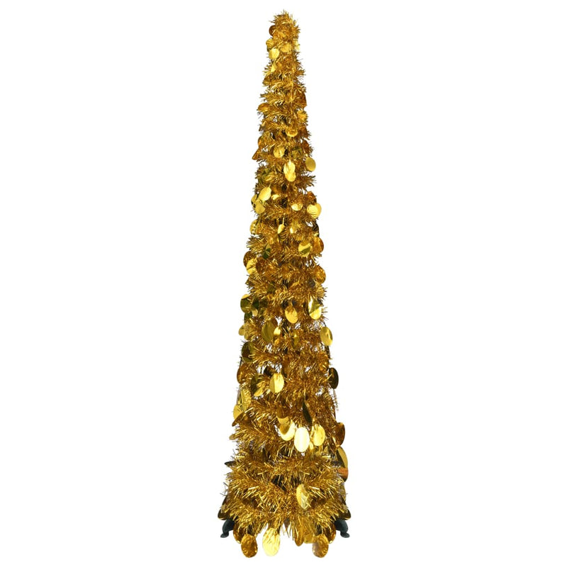 Pop-up Artificial Christmas Tree Gold 47.2" PET
