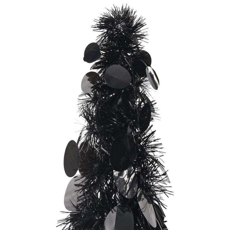 Pop-up Artificial Christmas Tree Black 47.2" PET