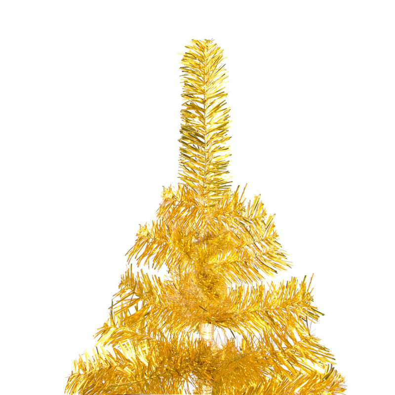 Artificial Christmas Tree with Stand Gold 82.7" PET