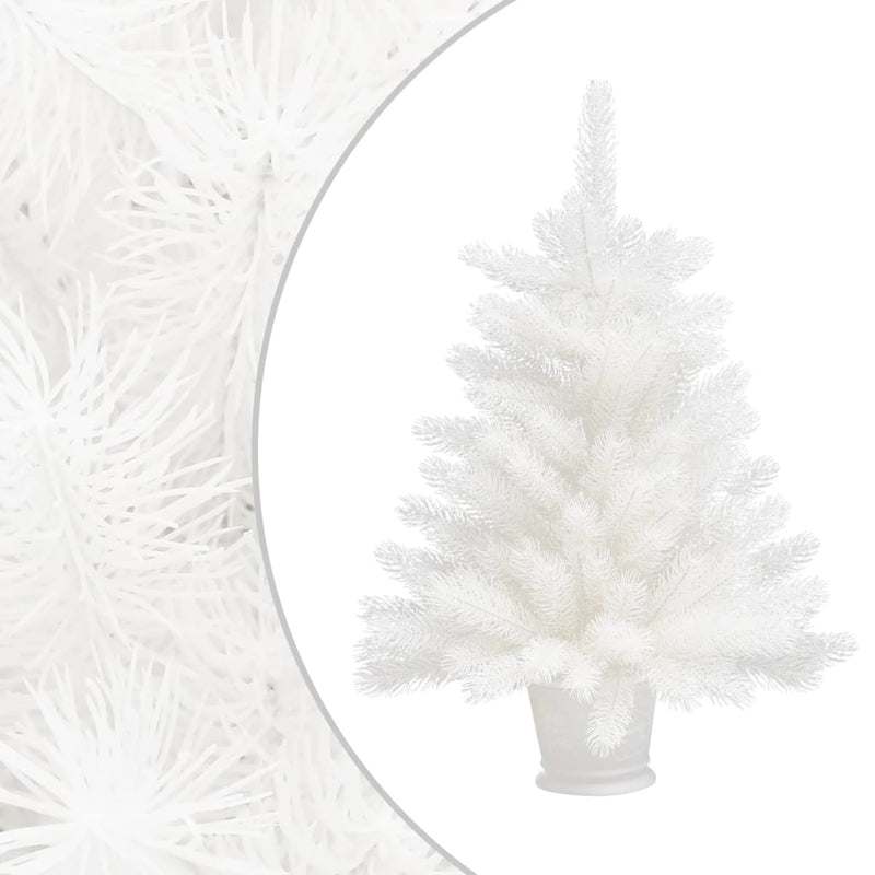 Artificial Christmas Tree Lifelike Needles White 25.6"