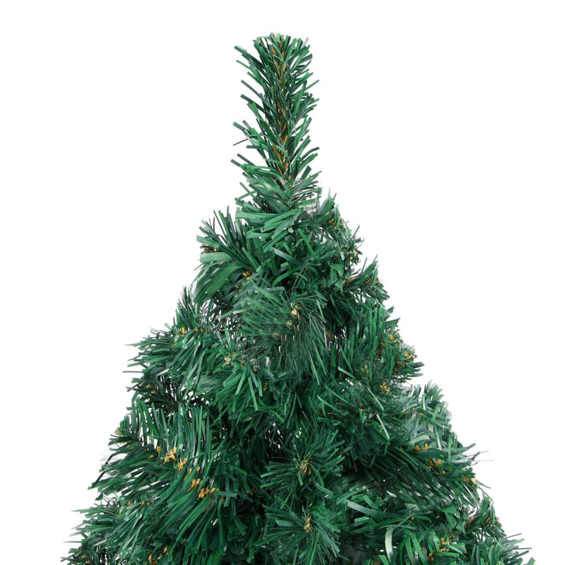 Artificial Christmas Tree with Thick Branches Green 82.7" PVC