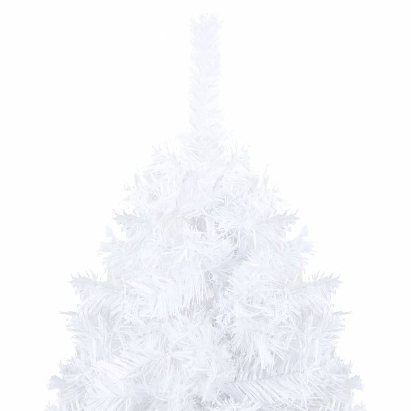 Artificial Christmas Tree with Thick Branches White 82.7" PVC