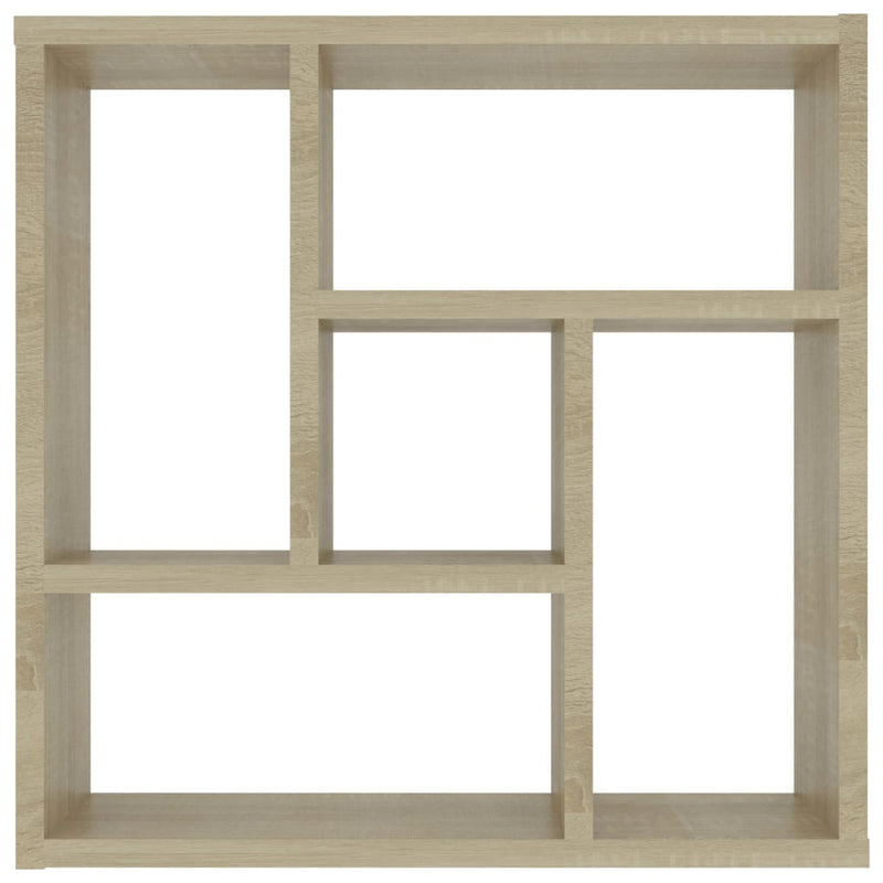 Wall Shelf Sonoma Oak 17.8"x6.3"x17.8" Chipboard
