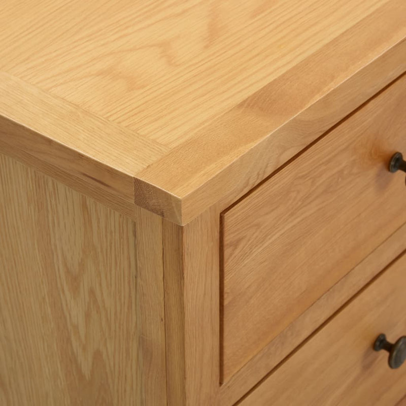 Chest of Drawers 41.3"x13.2"x28.7" Solid Oak Wood