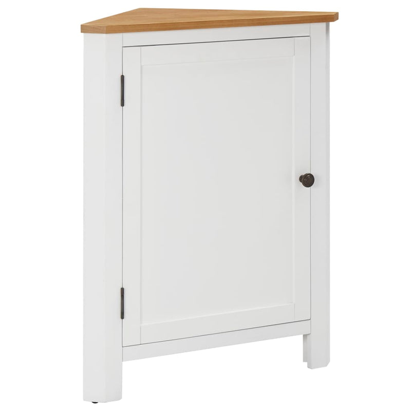 Corner Cabinet 23.2"x14.2"x31.5" Solid Oak Wood